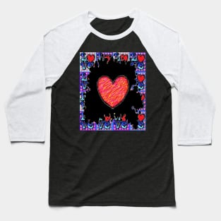 love,red,heart 2 Baseball T-Shirt